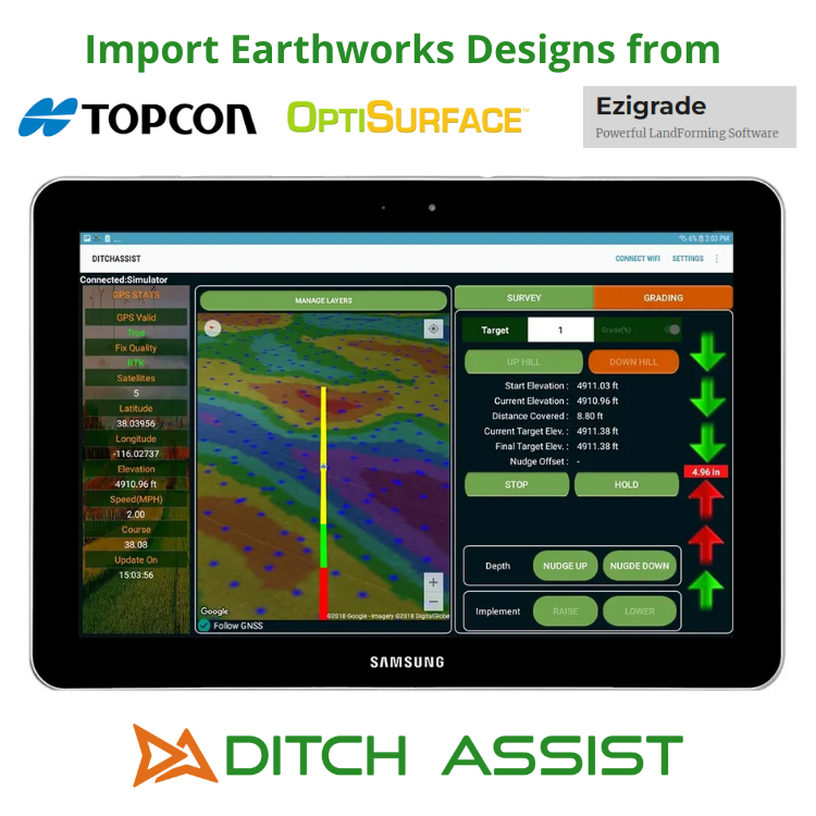 Import Earthworks Designs from